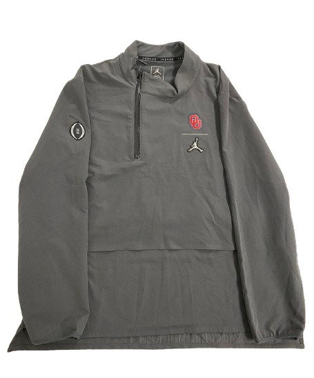 Javian Hester Oklahoma Football Player Exclusive College Football Playoff Quarter-Zip Pullover (Size XXL)