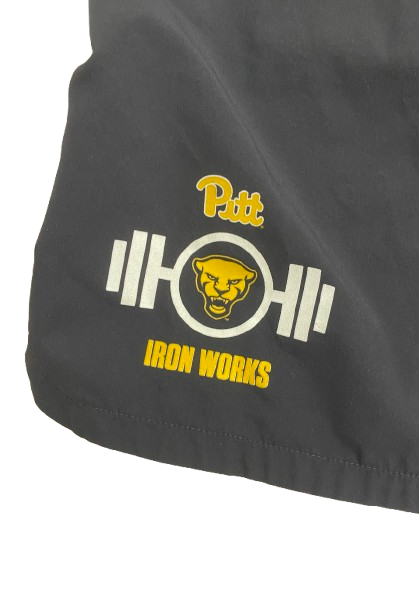 Daejon Reynolds Pittsburgh Football Player Exclusive "IRON WORKS Strength & Conditioning" Workout Shorts (Size XL)