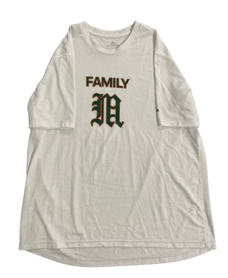 Daniel Federman Miami Baseball Player Exclusive "FAMILY M" Workout Shirt (Size XL)