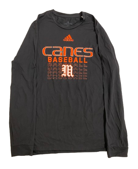 Daniel Federman Miami Baseball Player Exclusive Long Sleeve Shirt (Size L)