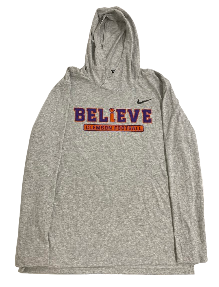 Will Brown Clemson Football Player Exclusive "BELiEVE" Performance Hoodie (Size L)