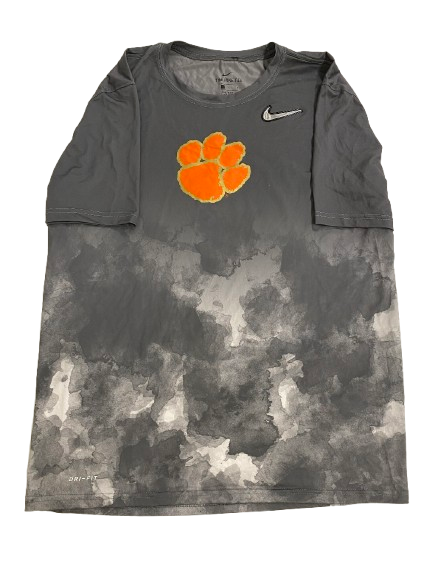 Will Brown Clemson Football Player Exclusive "College Football Playoff" T-Shirt with Raised Nike Swoosh (Size L)