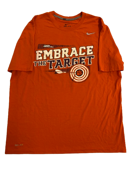 Will Brown Clemson Football Player Exclusive "EMBRACE THE TARGET / ALL IN" Workout Shirt (Size XL)