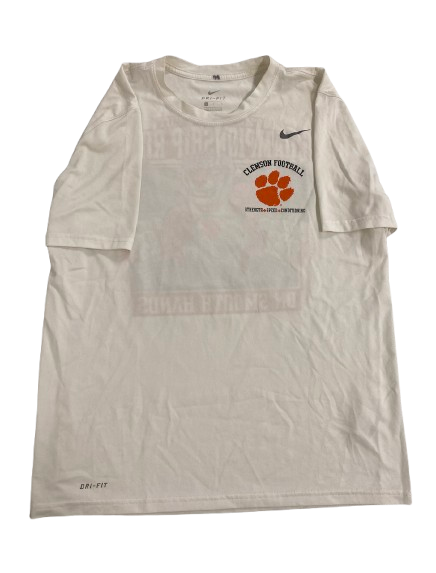 Will Brown Clemson Football Player Exclusive "Strength & Conditioning" Workout Shirt (Size L)