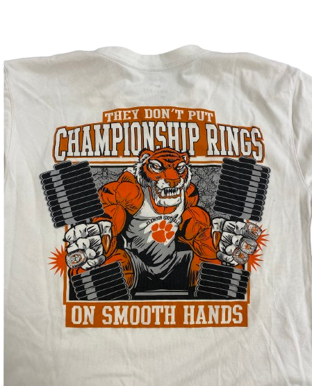 Will Brown Clemson Football Player Exclusive "Strength & Conditioning" Workout Shirt (Size L)