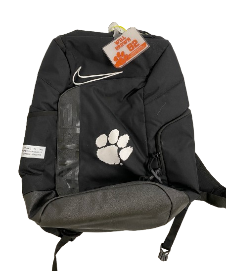 Will Brown Clemson Football Player Exclusive Nike Elite Travel Backpack with Player Tag