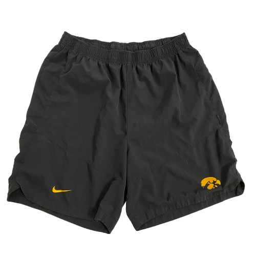 Cade McNamara Iowa Football Team Issued Workout Shorts (Size L)