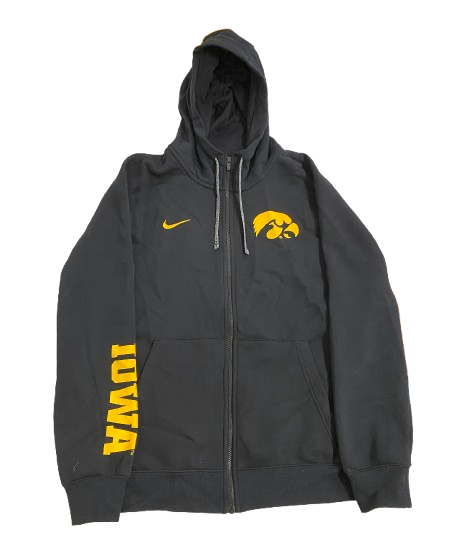 Cade McNamara Iowa Football Team Issued Zip-Up Jacket (Size XL)