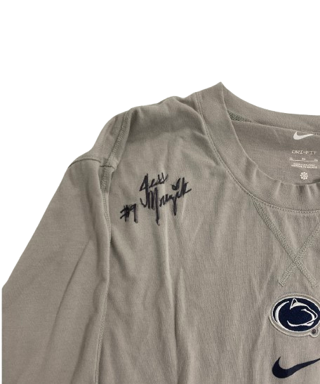 Jess Mruzik Penn State Volleyball SIGNED Player Exclusive Pre-Game Warm-Up Long Sleeve Shirt with Name & Number on Back (Size XL)