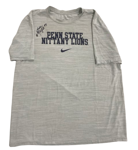 Jess Mruzik Penn State Volleyball SIGNED Team Issued Workout Shirt (Size XL)
