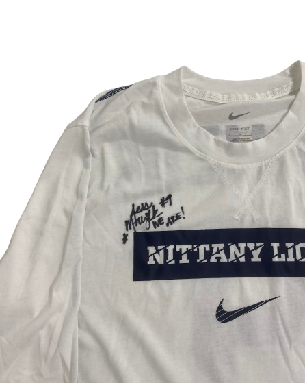 Jess Mruzik Penn State Volleyball SIGNED Player Exclusive Pre-Game Warm-Up Long Sleeve Shirt with Name & Number on Back (Size L)