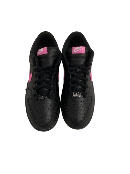 Jess Mruzik Penn State Volleyball Team Issued Black & Neon Pink Nike Shoes (Size Men&