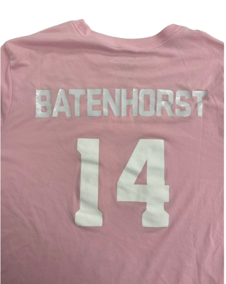 Ally Batenhorst USC Volleyball SIGNED Player Exclusive Pre-Game Warm-Up Long Sleeve Shirt with Name & Number (Size L)