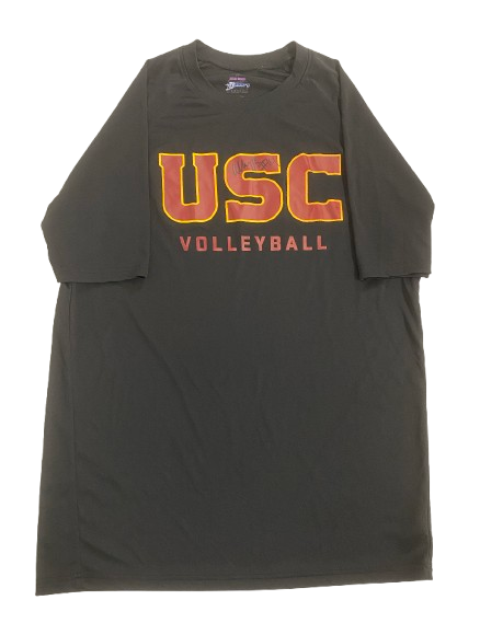 Ally Batenhorst USC Volleyball SIGNED Player Exclusive Workout Shirt (Size L)