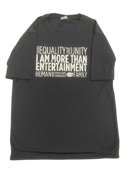 Elli McKissock Florida Volleyball Player Exclusive "I AM MORE THAN ENTERTAINMENT" Pre-Game Shirt (Size M)