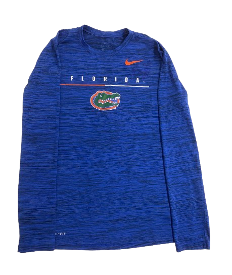 Elli McKissock Florida Volleyball SIGNED Team Issued Long Sleeve Workout Shirt (Size M)