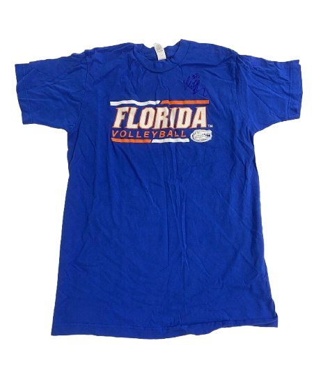Elli McKissock Florida Volleyball SIGNED Player Exclusive Workout Shirt (Size M)