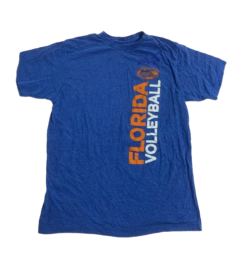 Elli McKissock Florida Volleyball SIGNED Player Exclusive Workout Shirt (Size M)