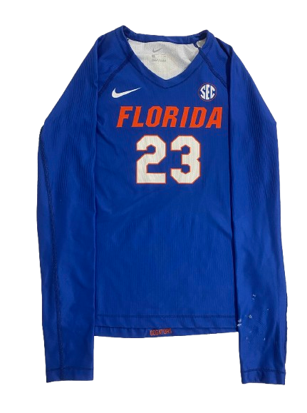 Elli McKissock Florida Volleyball SIGNED Game Worn Jersey (Size S)