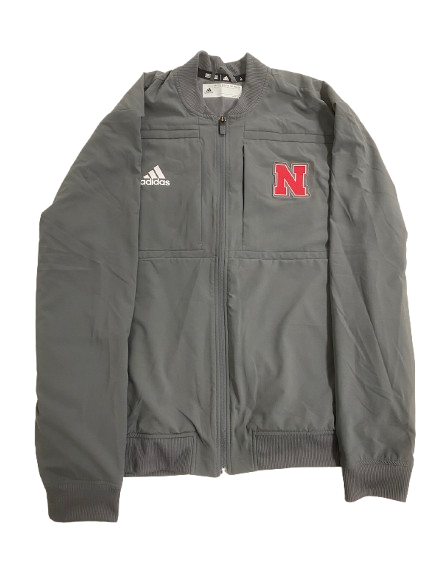Merritt Beason Nebraska Volleyball Team Issued Zip-Up Jacket (Size XLT)