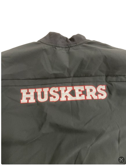 Merritt Beason Nebraska Volleyball Team Issued Zip-Up Jacket (Size XLT)