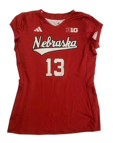 Merritt Beason Nebraska Volleyball SIGNED Game Worn Jersey (Size M)