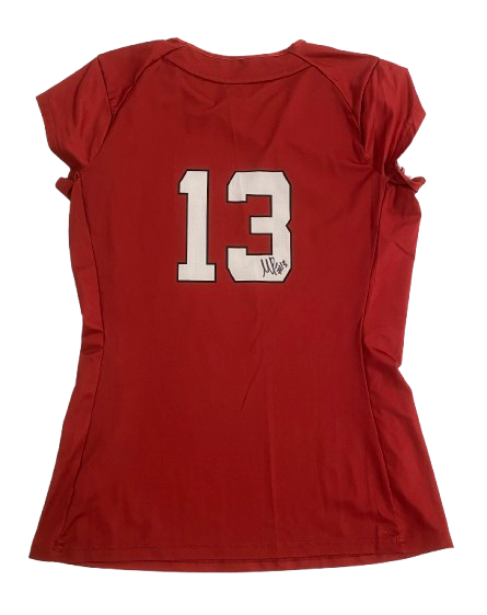 Merritt Beason Nebraska Volleyball SIGNED Game Worn Jersey (Size M)