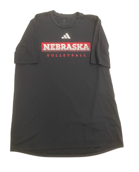 Merritt Beason Nebraska Volleyball SIGNED Player Exclusive Practice Shirt (Size LT)
