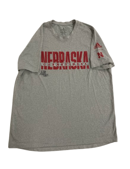 Merritt Beason Nebraska Volleyball SIGNED Player Exclusive Practice Shirt (Size XL)
