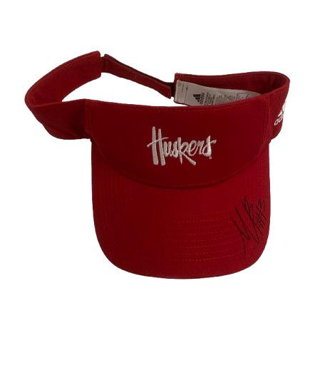 Merritt Beason Nebraska Volleyball SIGNED Team Issued Visor Hat