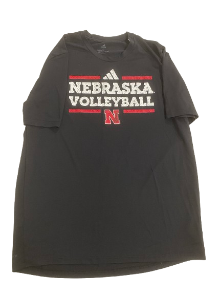 Merritt Beason Nebraska Volleyball SIGNED Player Exclusive Practice Shirt (Size L)