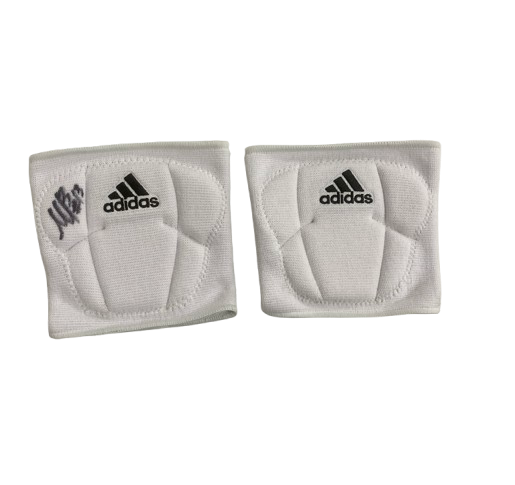 Merritt Beason Nebraska Volleyball SIGNED Set of (2) Knee Guards