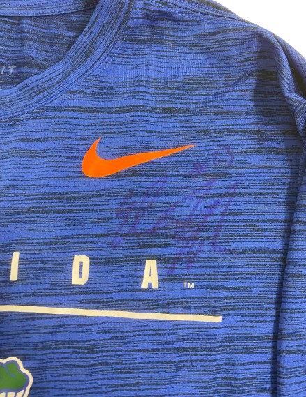 Elli McKissock Florida Volleyball SIGNED Team Issued Long Sleeve Workout Shirt (Size M)