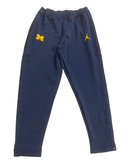 Alex Orji Michigan Football Player Exclusive Snap-Off Sweatpants (Size XXL)