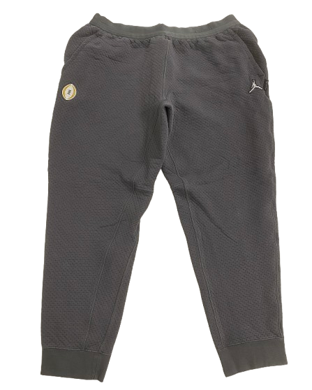 Alex Orji Michigan Football Player Exclusive 2022-2023 "College Football Playoffs" Jordan Sweatpants (Size XL)