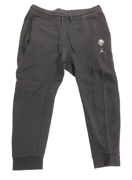 Alex Orji Michigan Football Player Exclusive 2023-2024 "College Football Playoffs" Jordan Sweatpants (Size XXL)
