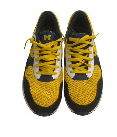 Alex Orji Michigan Football Team Issued "1817" Shoes (Size 14)