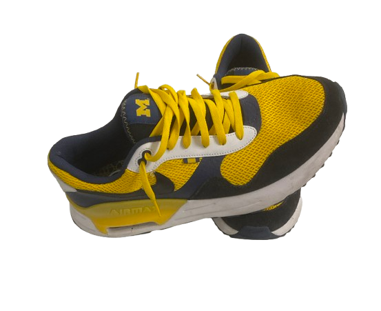 Alex Orji Michigan Football Team Issued "1817" Shoes (Size 14)