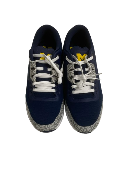 Alex Orji Michigan Football Player Exclusive "Jordan Run" Shoes (Size 14) - New