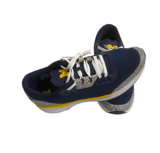 Alex Orji Michigan Football Player Exclusive "Jordan Run" Shoes (Size 14) - New