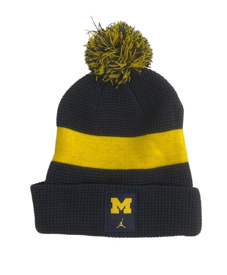 Alex Orji Michigan Football Team Issued Beanie Hat