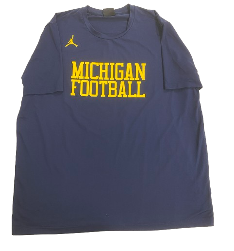 Alex Orji Michigan Football Player Exclusive Workout Shirt (Size XL)