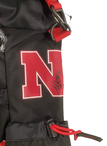 Merritt Beason Nebraska Volleyball SIGNED Player Exclusive Travel Backpack with Player Tag