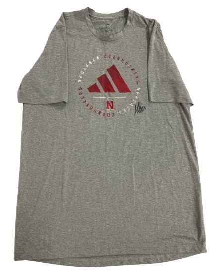 Merritt Beason Nebraska Volleyball SIGNED Team Issued Practice Shirt (Size LT)