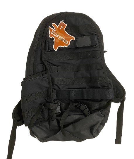 Keilan Robinson Texas Football Team Issued Backpack with Player Travel Tag