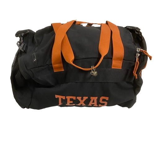 Keilan Robinson Texas Football Player Exclusive Travel Duffel Bag with Player Travel Tag