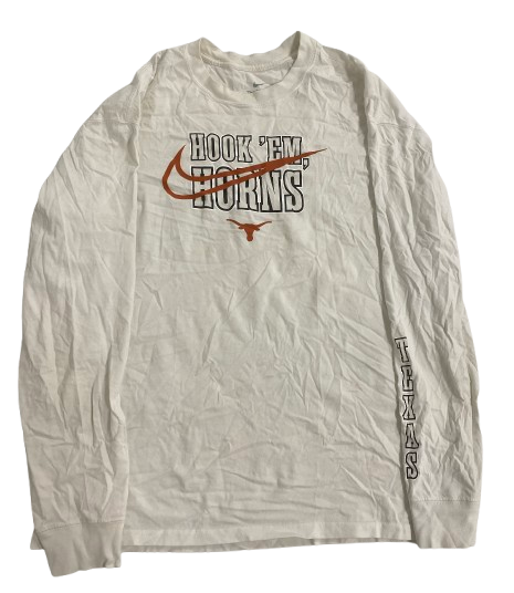 Keilan Robinson Texas Football Team Issued Long Sleeve Shirt (Size M)