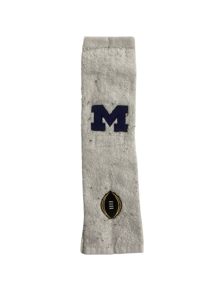 Alex Orji Michigan Football Player Exclusive 2024 National Championship Game Towel