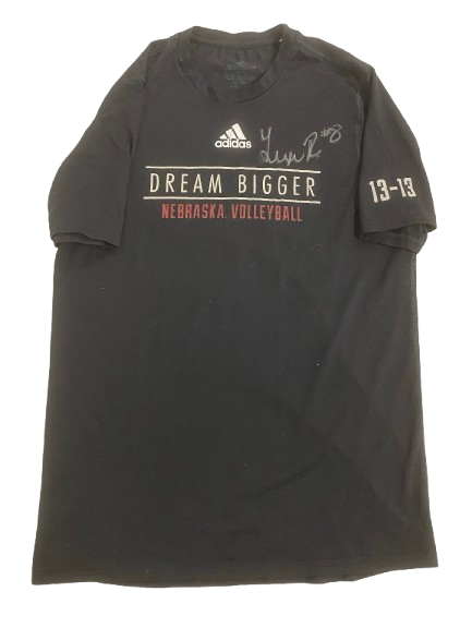 Lexi Rodriguez Nebraska Volleyball SIGNED Player Exclusive Practice Shirt (Size MT)