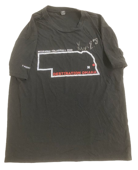Lexi Rodriguez Nebraska Volleyball SIGNED Player Exclusive Practice Shirt (Size M)